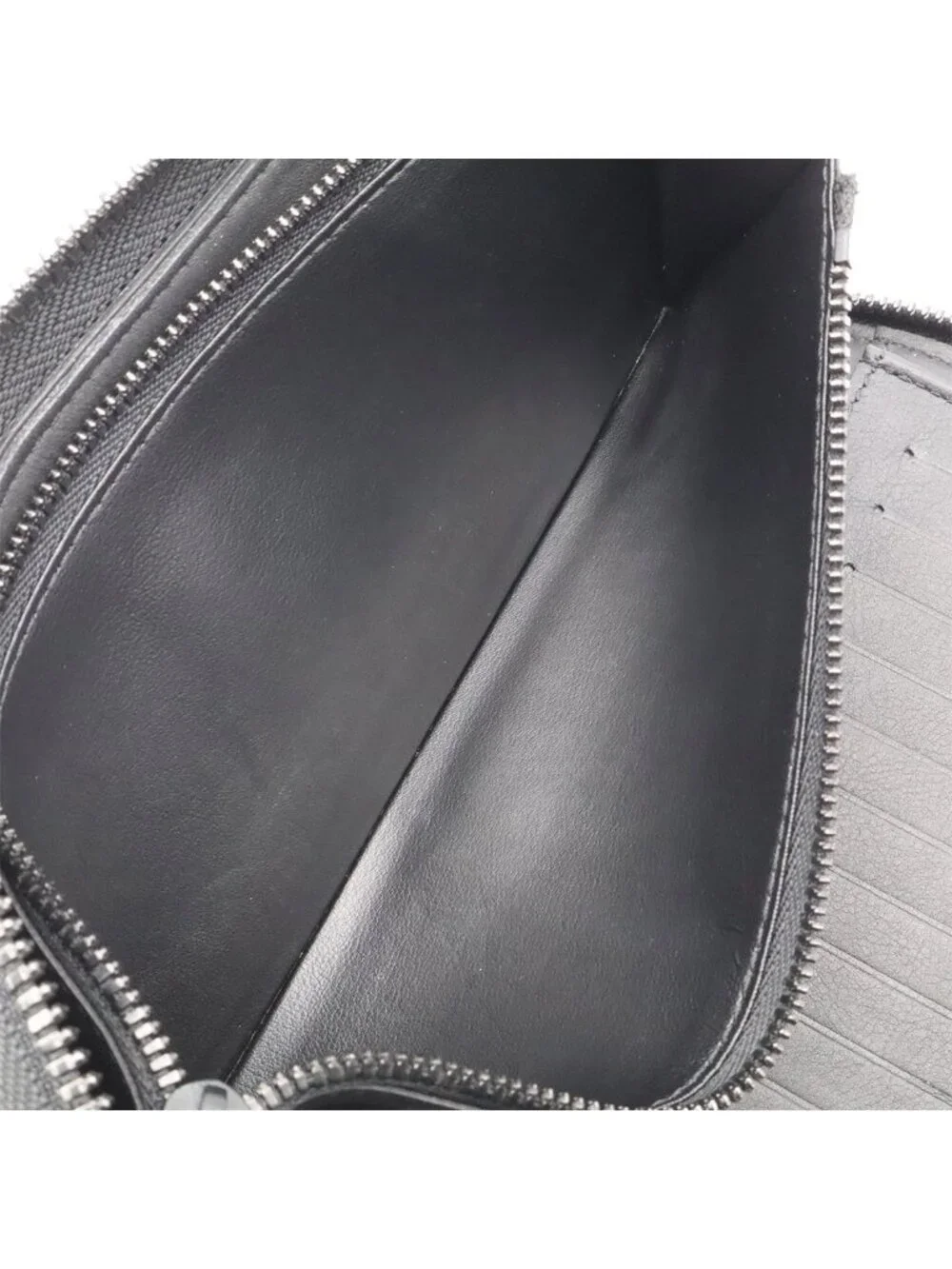 Louis Vuitton Monogram Taurillon Zippy Wallet Vertical Zip Around Leather Noir